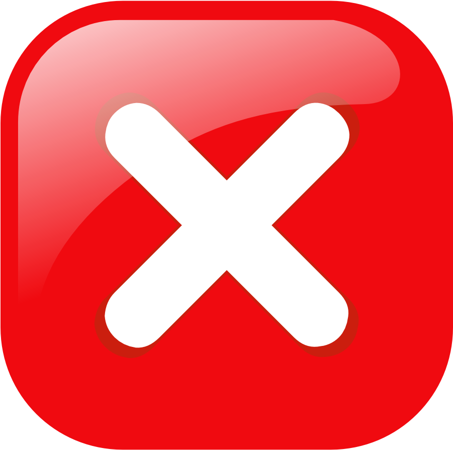 Red Close Icon Png - Error Icon Square (800x794), Png Download