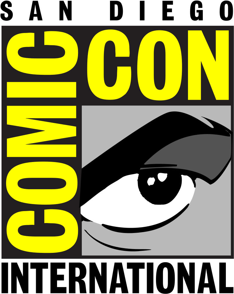 Shazam Comic-con Trailer - Comic Con Logo Png (829x1024), Png Download