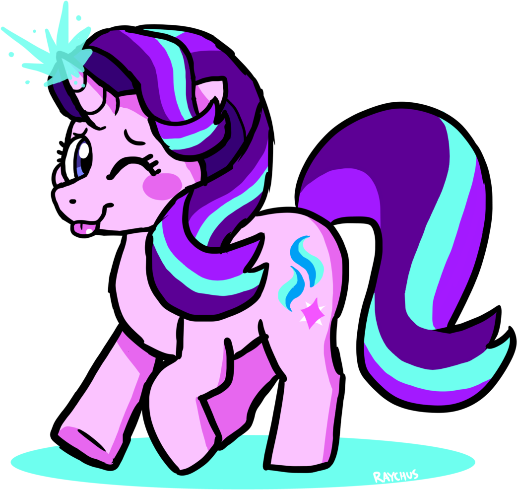 Raychus, Glowing Horn, One Eye Closed, Pony, Safe, (1143x1024), Png Download