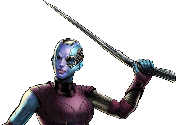 Nebula Dialogue - Nebula Marvel Avengers Alliance (562x401), Png Download