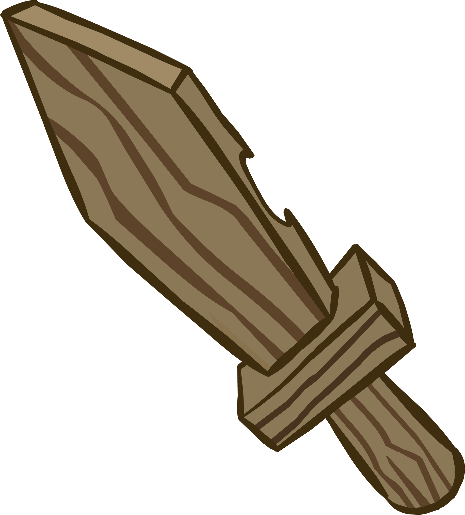 Wooden Sword - Espada De Madera Pirata (1831x2027), Png Download