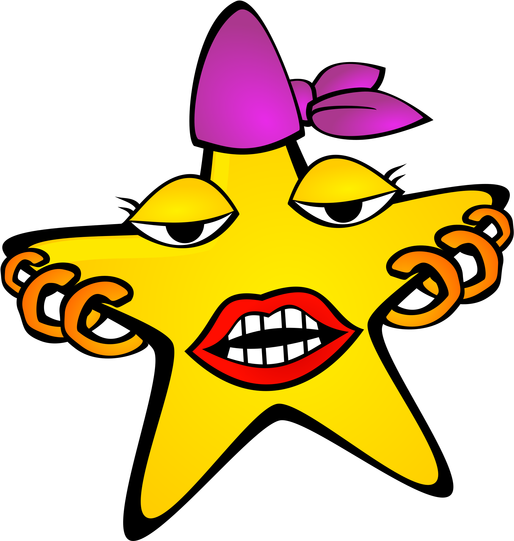 Medium Image - Punk Rock Yellow Star 1 25 Magnet (800x800), Png Download