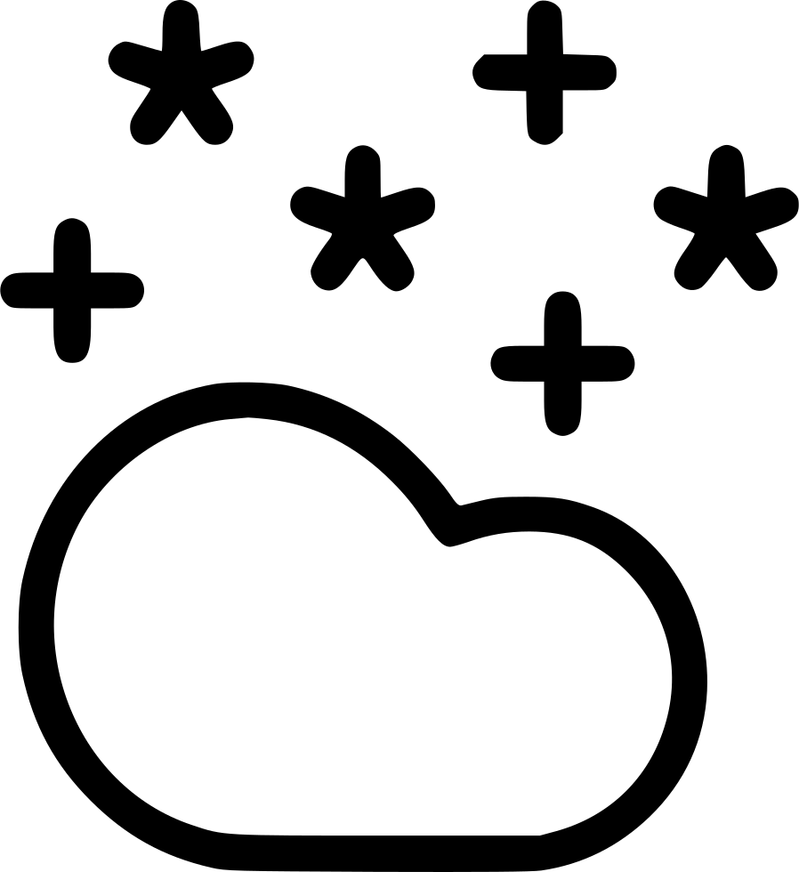 Cloud Cloudy Night Star Stars Comments - Cross (898x980), Png Download