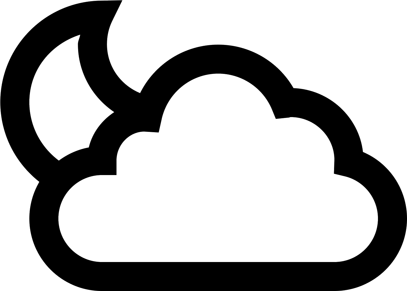 This Is A Logo Of A Cloud Made Of Three Rounded Circles - Clip Art (1600x1600), Png Download