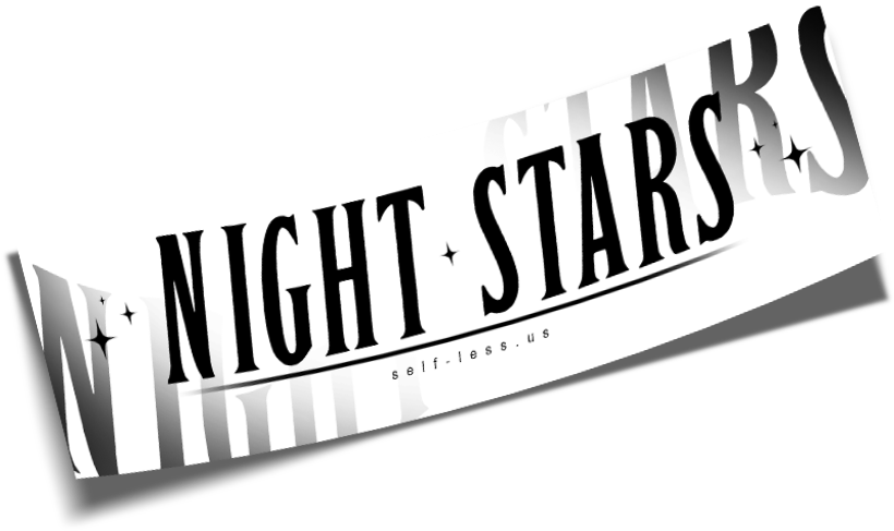 Night Stars Slap White - Night (1000x1000), Png Download