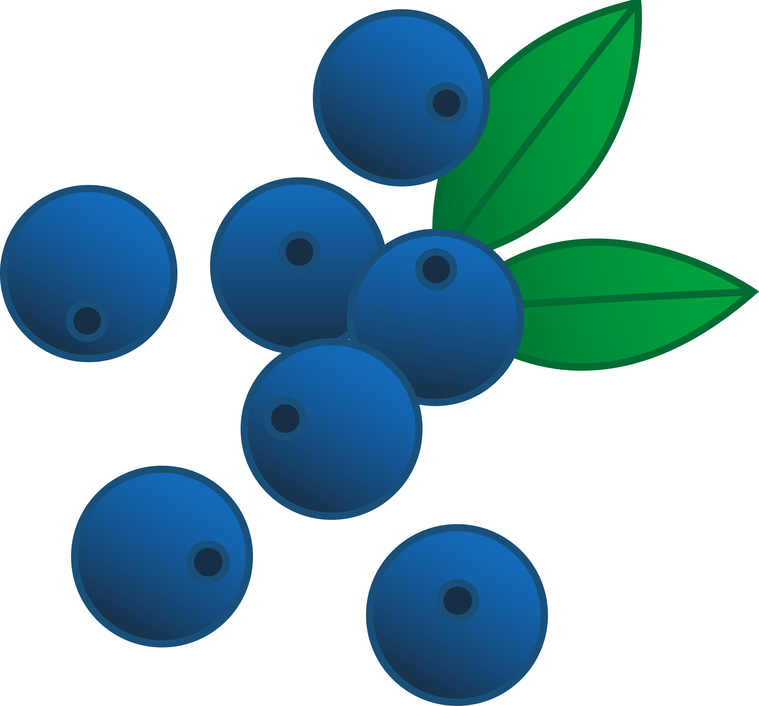 Berry Clipart Blue Raspberry - Blueberry Clipart No Background (3046x2836), Png Download