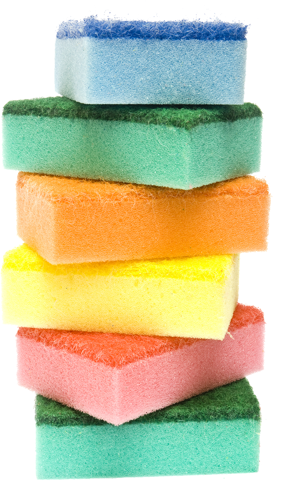 Cleaning Sponge Png - Dish Sponge Transparent (626x1000), Png Download