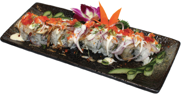 Sushi Roll Png Download - Cooked Salmon Roll Sushi Png (622x323), Png Download