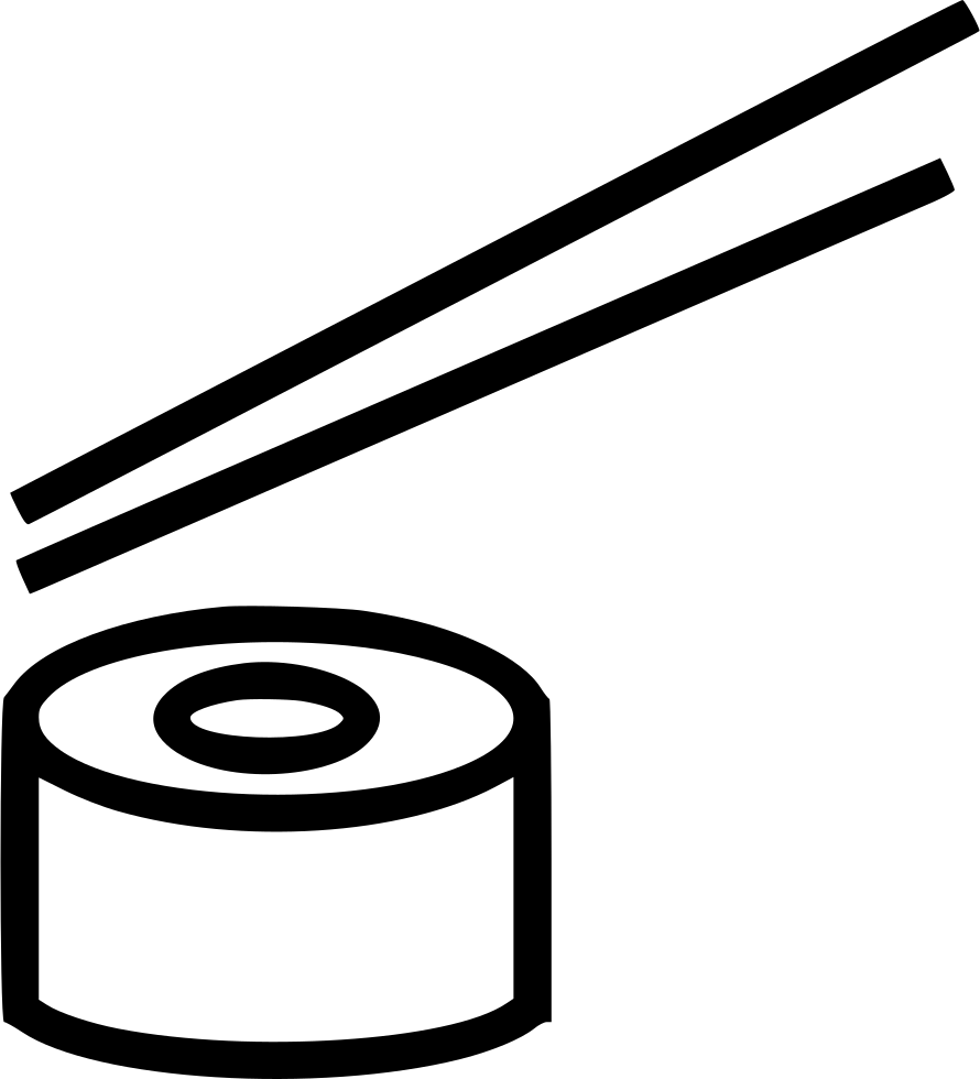 Sushi Roll Chopstick - Sushi (890x980), Png Download
