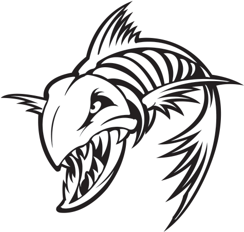 Png Freeuse Download Fish At Getdrawings Com - Fish Head Skeleton Png (600x600), Png Download
