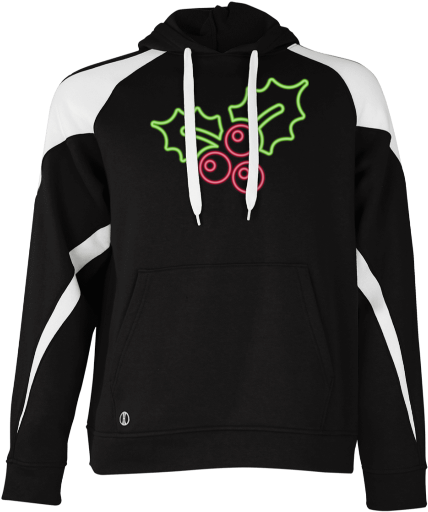 80s Retro Neon Sign X Mas Holly Berries T Shirt - Merry Christmas Bulldogs Ugly Christmas Sweater (1024x1024), Png Download