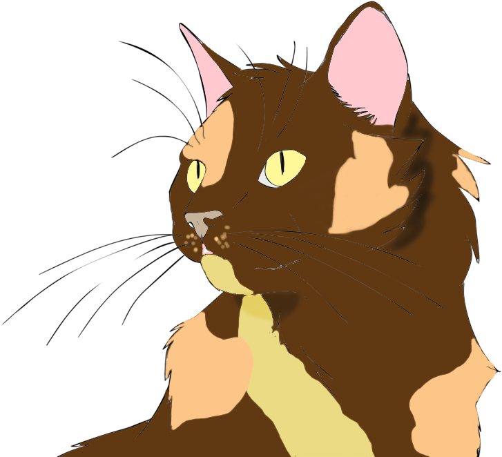 Ricochet - Cat Yawns (900x688), Png Download