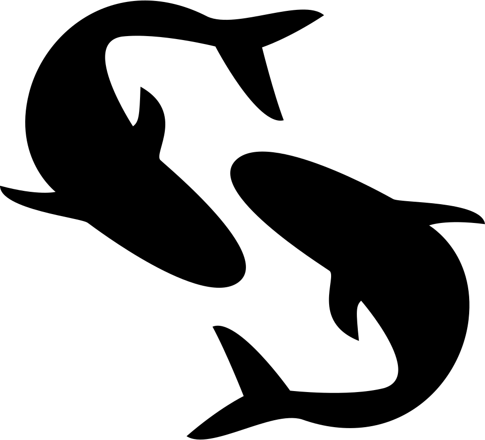 Pisces Astrological Sign Symbol Of Two Fishes Comments - Pisces Icon (980x890), Png Download