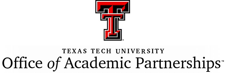 Office Of Academic Partnerships - Texas Tech University (756x244), Png Download