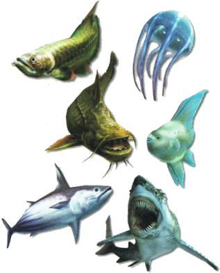 Mh3-fishes - Monster Hunter Tri Monster (320x400), Png Download