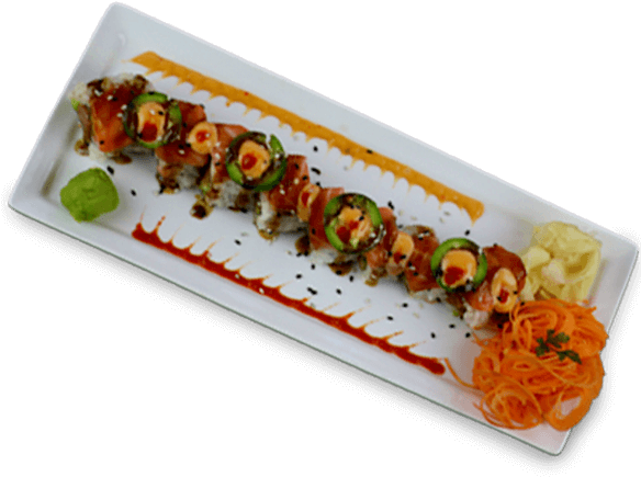 Gz Sushi Texas Roll - Goung Zhou Asian Bistro & Sushi Bar (600x451), Png Download