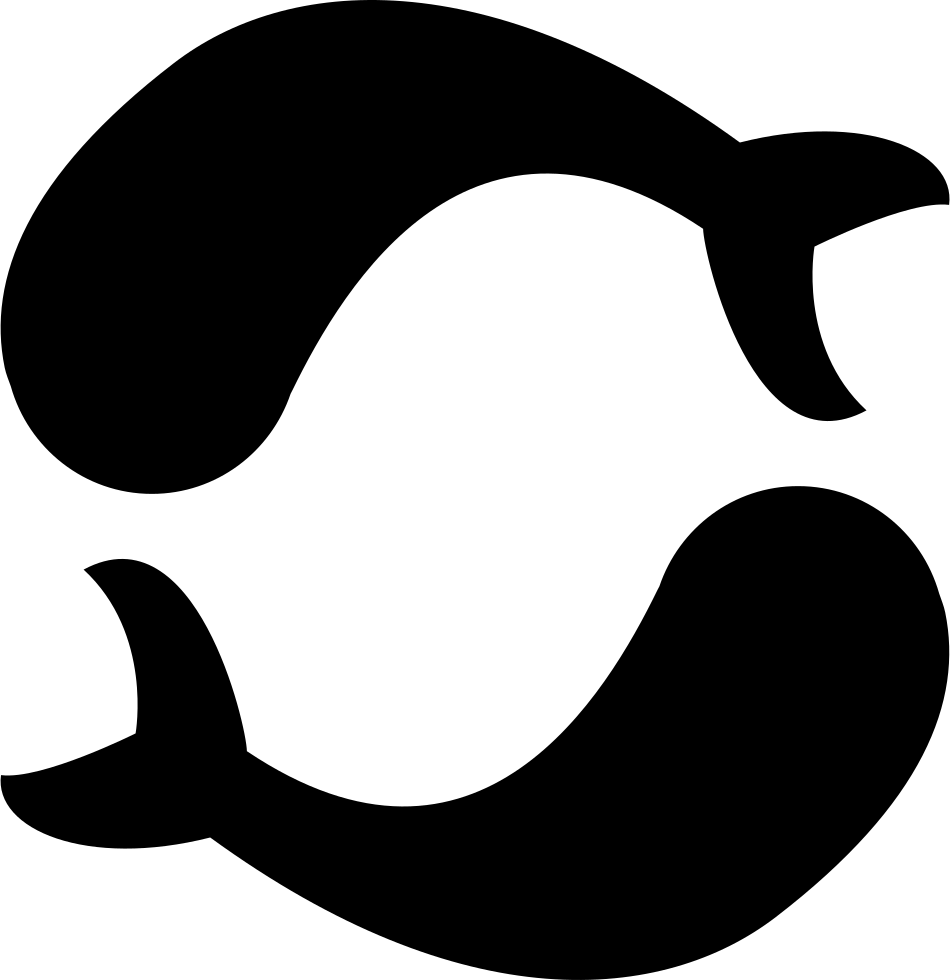 Pisces Fishes Shapes Sign Comments - Fish (950x980), Png Download
