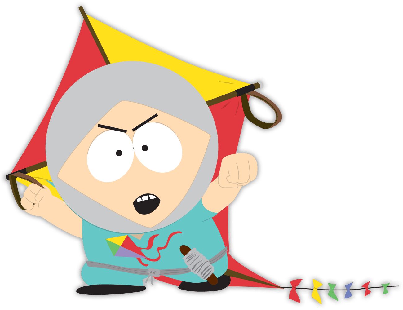 Human Kite Render - South Park The Fractured But Whole Human Kite (1300x1000), Png Download