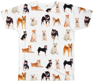 Shibe Doge Tee - T-shirt (454x283), Png Download