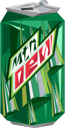 Naturel Gets His Best Work Done When The Chaos Of Daytime - Mountain Dew Transparent Background (400x500), Png Download