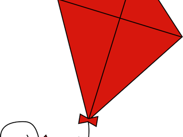 Diamonds Clipart Kite - Red Kite On White Background (640x480), Png Download