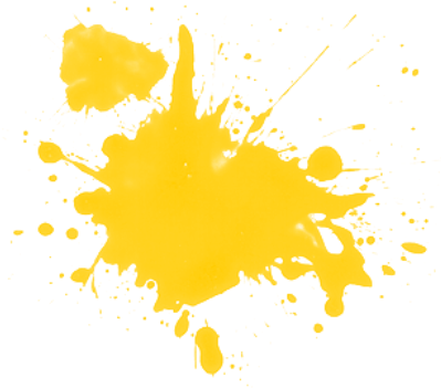 Ideal Paint Splatter Background The Gallery For Yellow - Yellow Ink Splash Png (409x352), Png Download