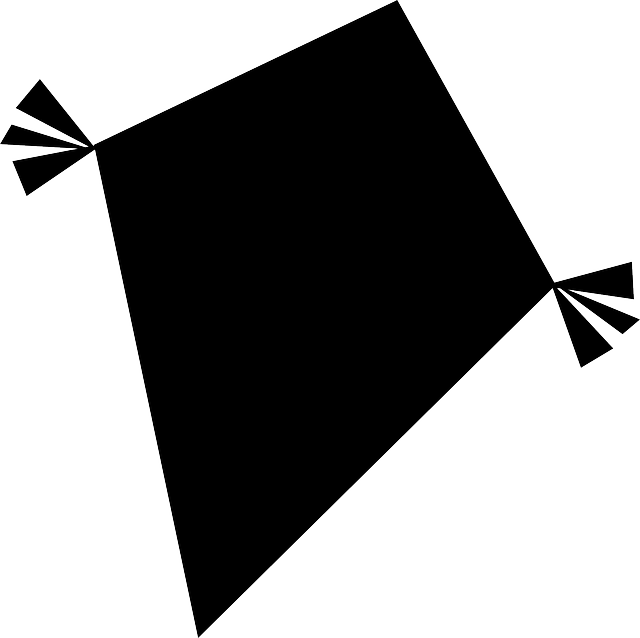 Silhouette, Sky, Spring, Flying, Toy, Shape, Kite - Kite (640x638), Png Download
