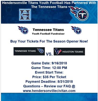 Tennessee Titans Youth Football Fundrai - American Football (700x420), Png Download