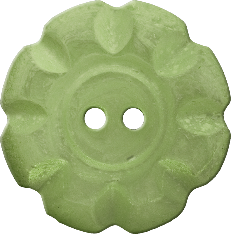 Button With Scalloped Border, Yellow-green - Tropical Fish Wallpaper Border (792x800), Png Download