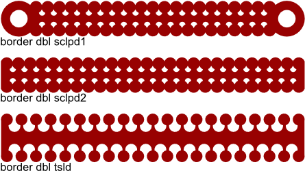 Dbl Scalloped Borders - Cricut (500x305), Png Download