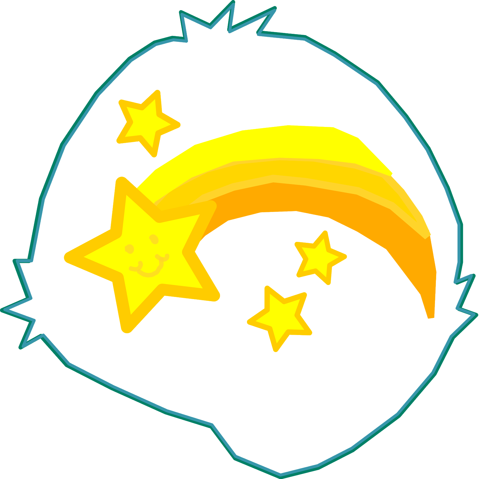 Cheer Bear - Wish Bear Belly Badge (1600x1600), Png Download
