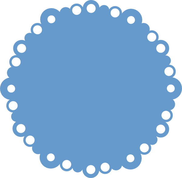 Clipart Freeuse Library Bubble Scalloped Circle And - Cute Circle Frames Png (600x587), Png Download