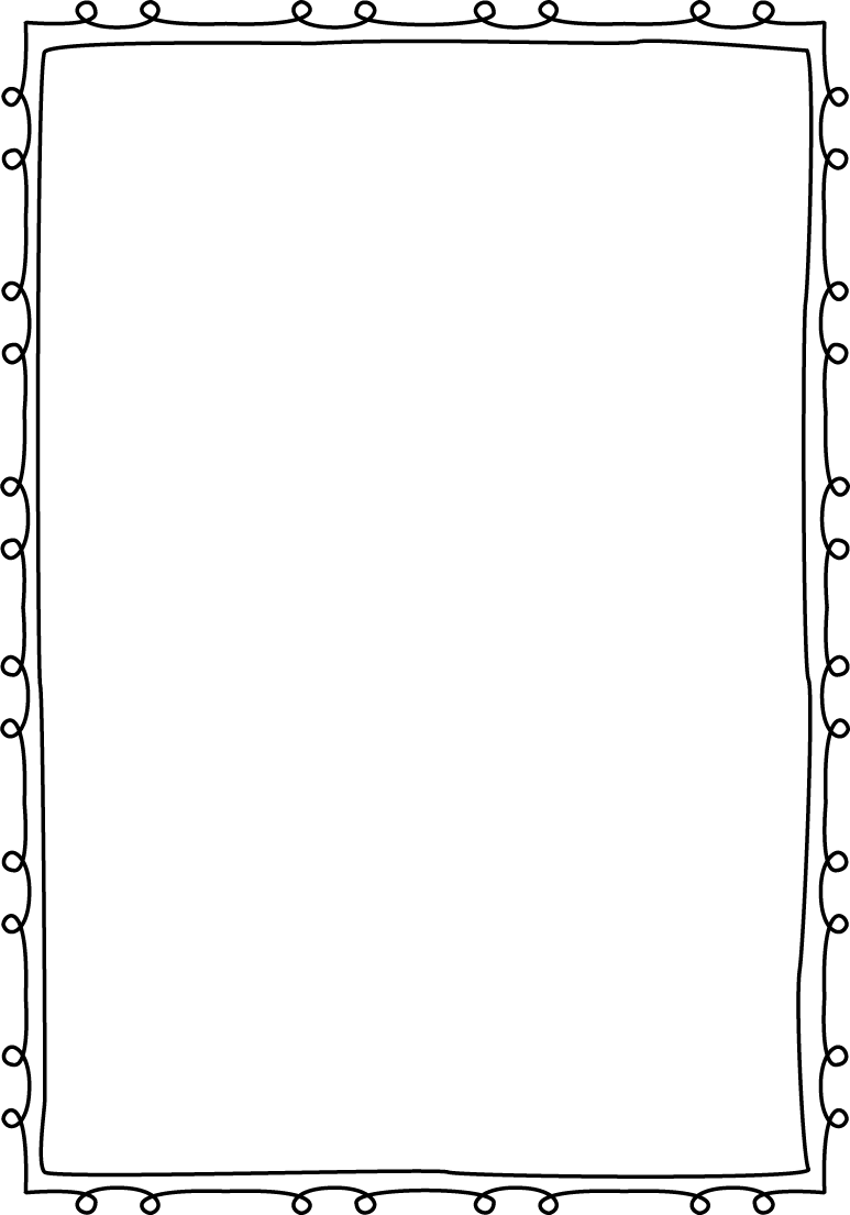 Little Loops Double Page Border - Student (773x1105), Png Download