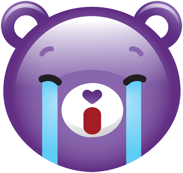 Care Bears Belly Badges And Symbols Messages Sticker-3 - Symbol (618x585), Png Download