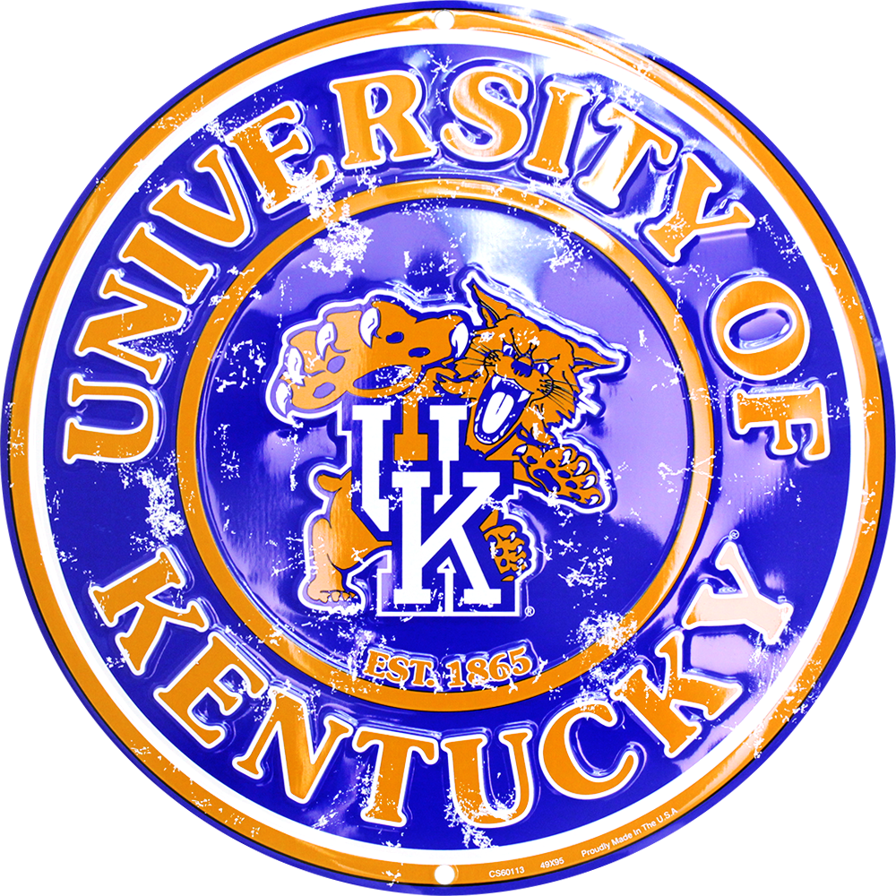Kentucky Wildcats Circle Sign (1000x1000), Png Download