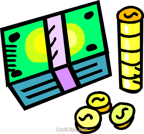 Stacks Of Money Royalty Free Vector Clip Art Illustration (480x446), Png Download