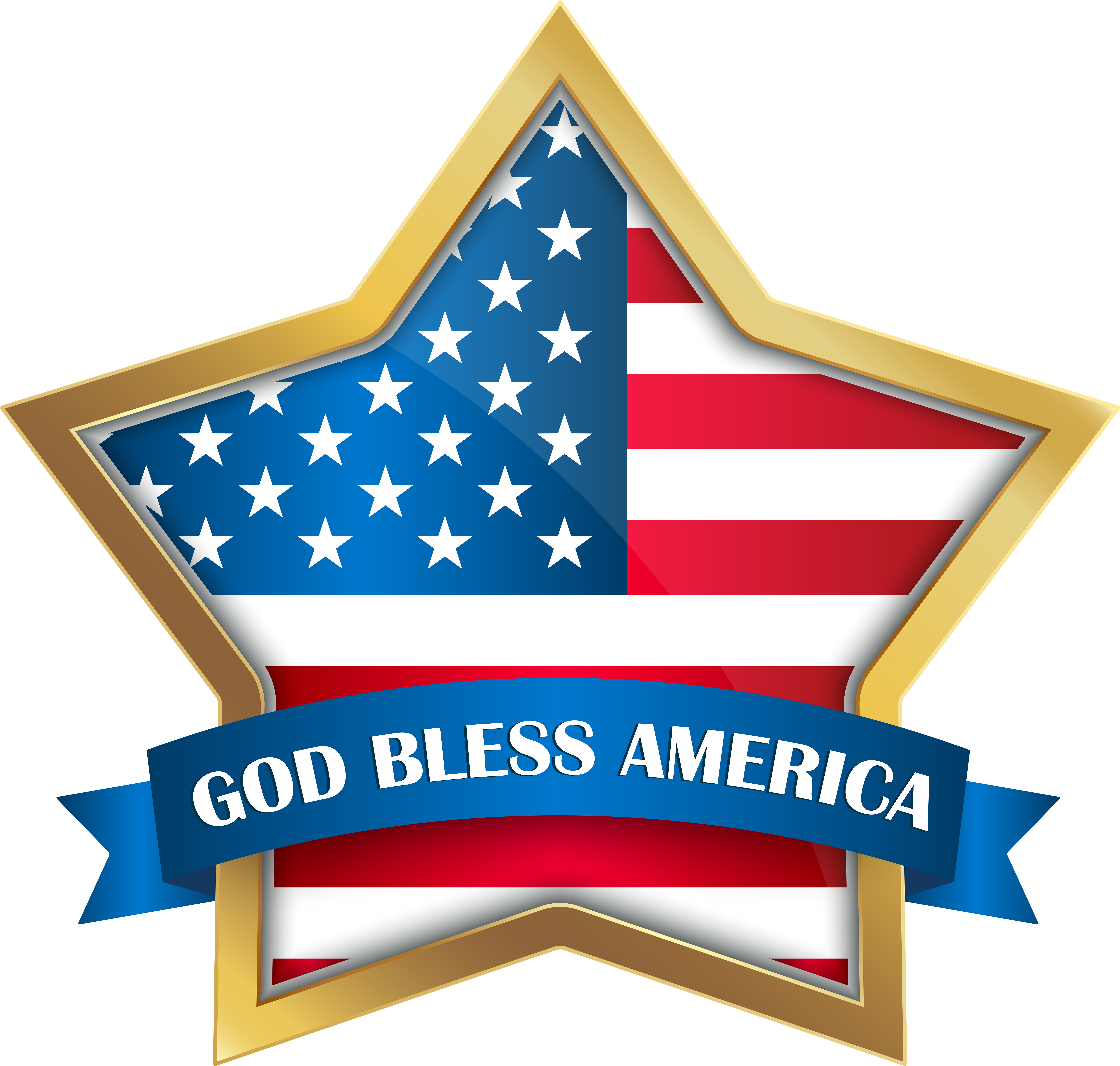 God Bless America Png (8000x7610), Png Download