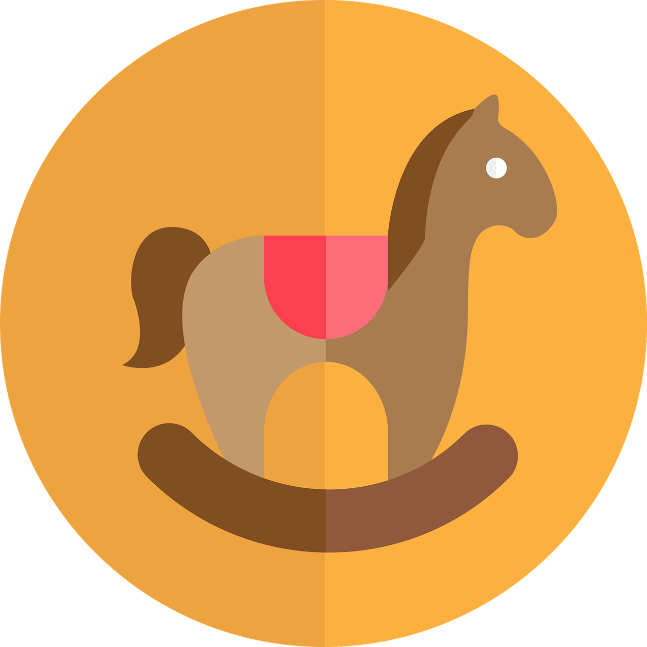Rocking Horse Illustration On Pink Wine Stopper (1280x1280), Png Download