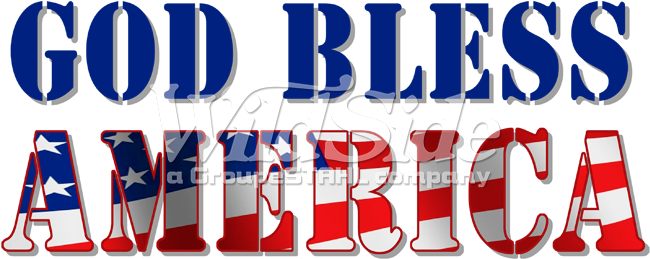 God Bless America - Patriotic God Bless America Flag Usa Cool Cotton Short (675x675), Png Download