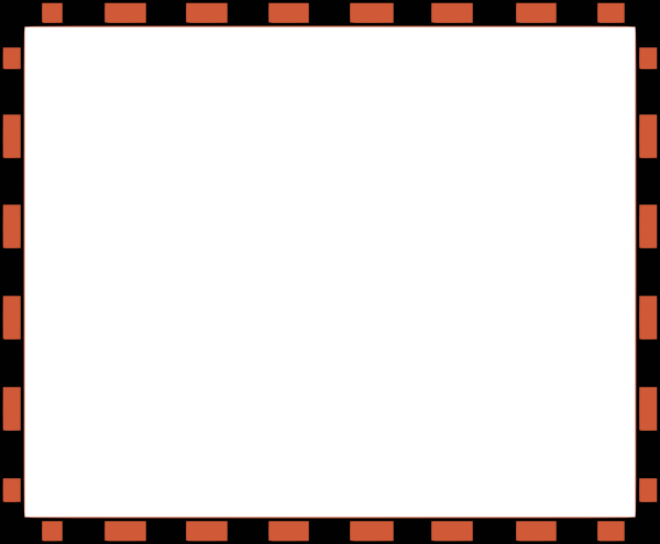 Nigger - Clipart - Black Borders (600x495), Png Download