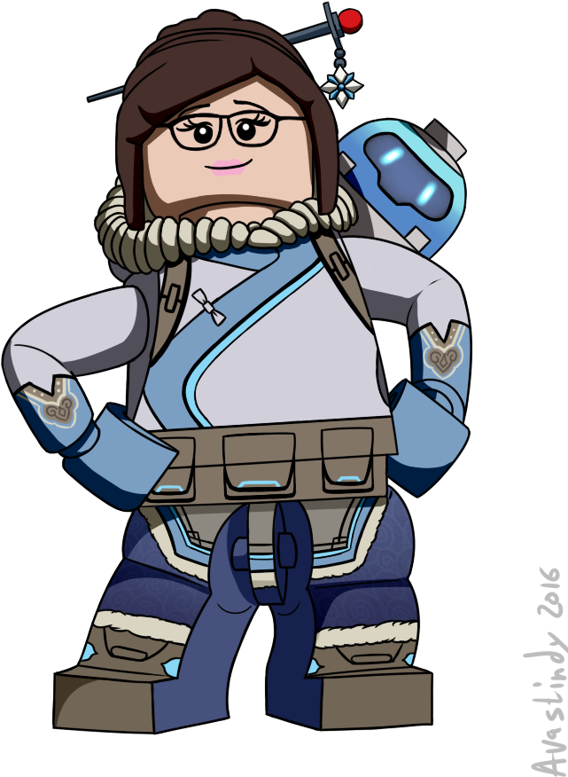 Overwatch Lego Dimensions Cartoon Fictional Character - Lego Overwatch Mei (700x926), Png Download