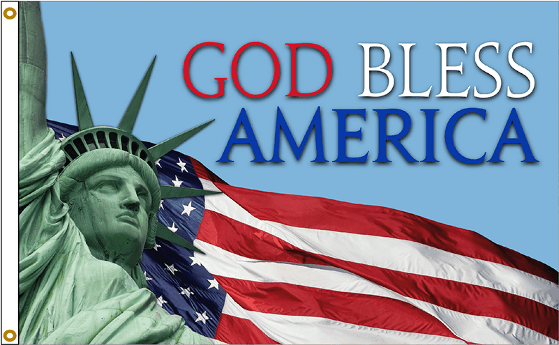 God Bless America Flag - Statue Of Liberty (800x800), Png Download