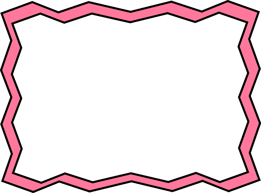 Best Zig Zag Line Page Border Png Hd Photo Galeries - Zig Zag Frames (871x645), Png Download