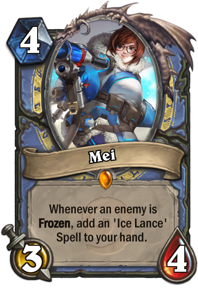 Overwatch Heroes As Hearthstone Cards - Hearthstone Mech C Thun (400x573), Png Download