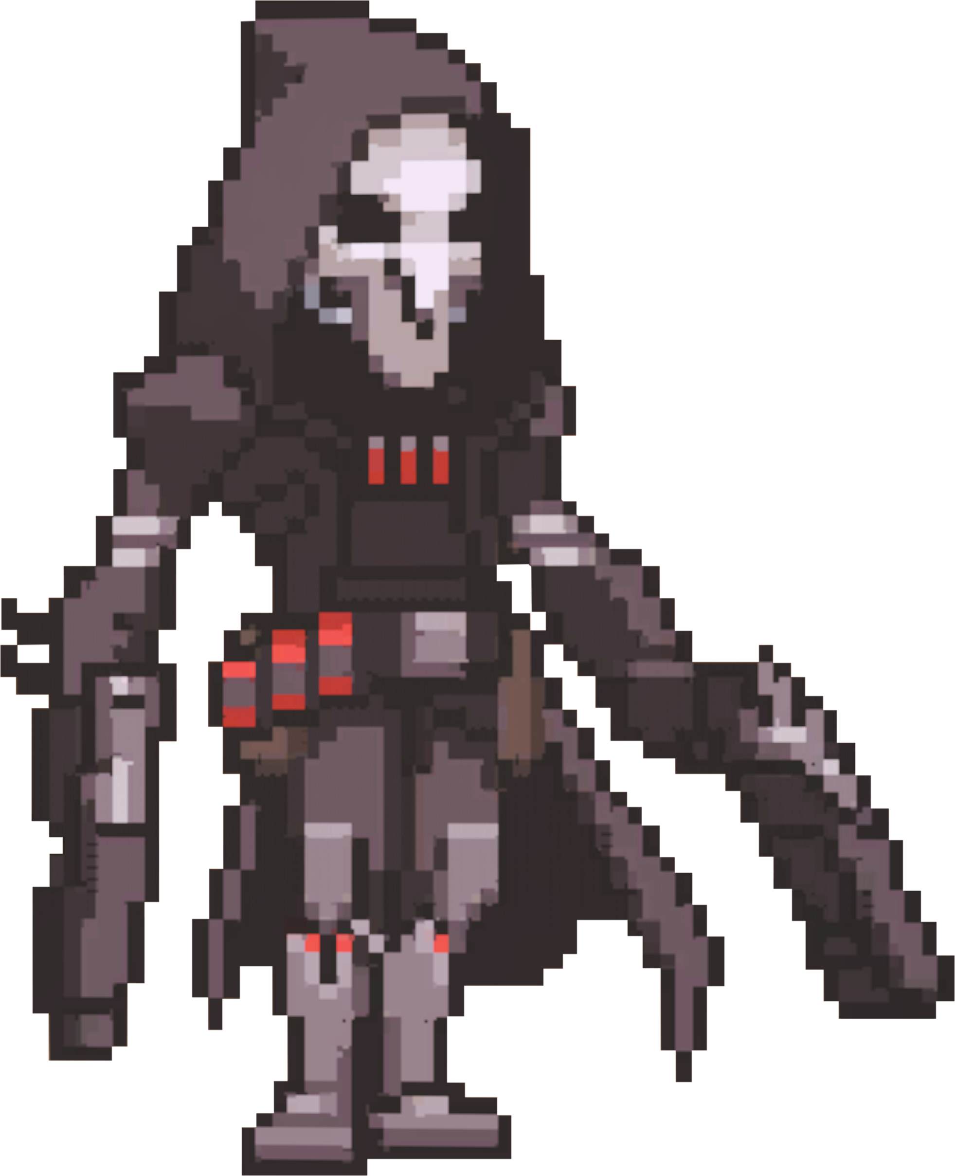 Reinhardt Png Extraction Project Archive Transparent - Overwatch Reaper Pixel Spray (1963x2416), Png Download