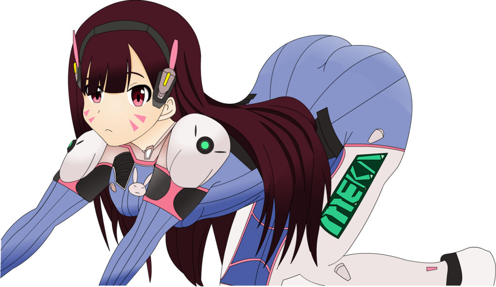 Clip Art Royalty Free Library D - Dva Png Anime (1024x592), Png Download