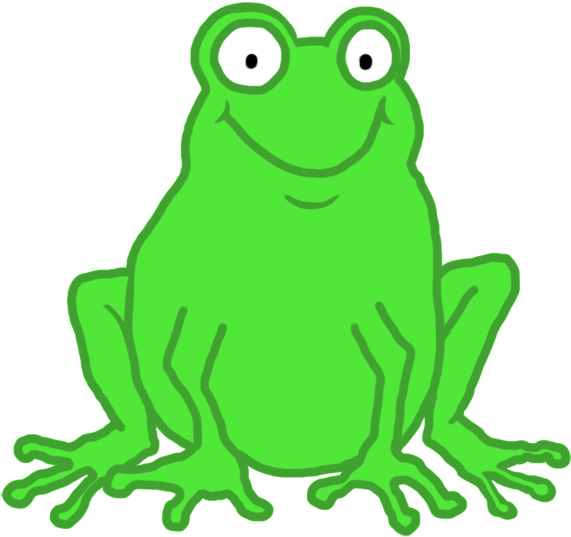Crazy Frog Looking At You - Dibujo De Un Sapo Animado (957x945), Png Download