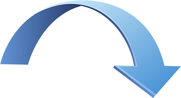 Pix For Arched Arrow Png - 3d Curved Arrow Png (721x413), Png Download