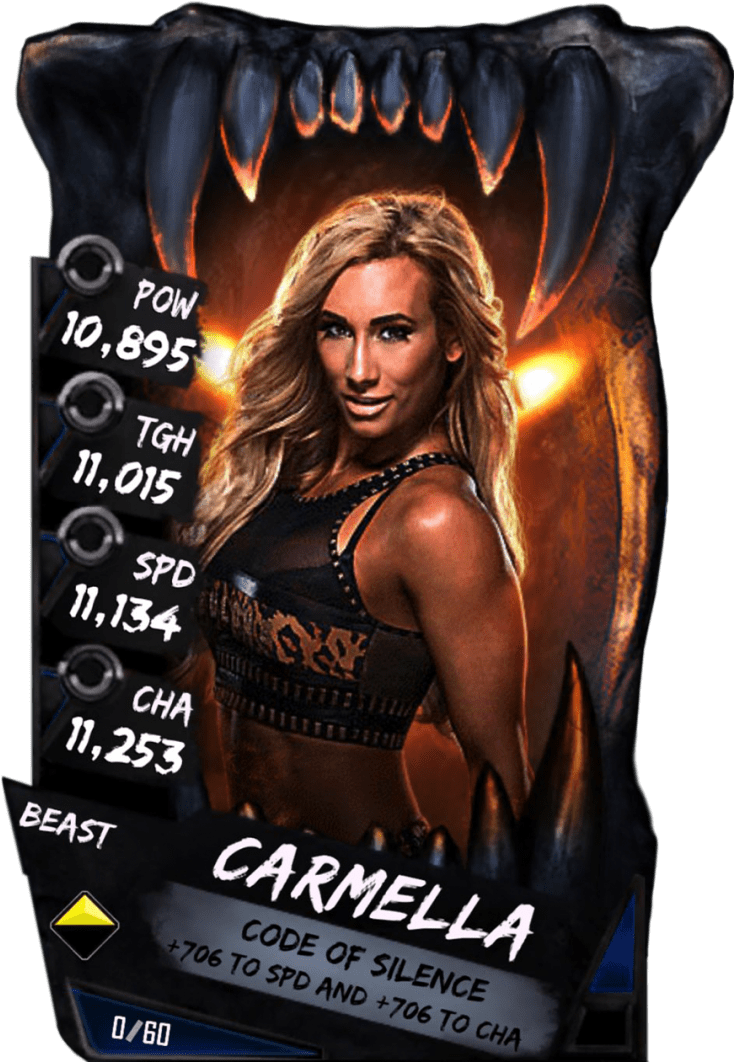 Wwe Supercard Beast Cards (733x1158), Png Download