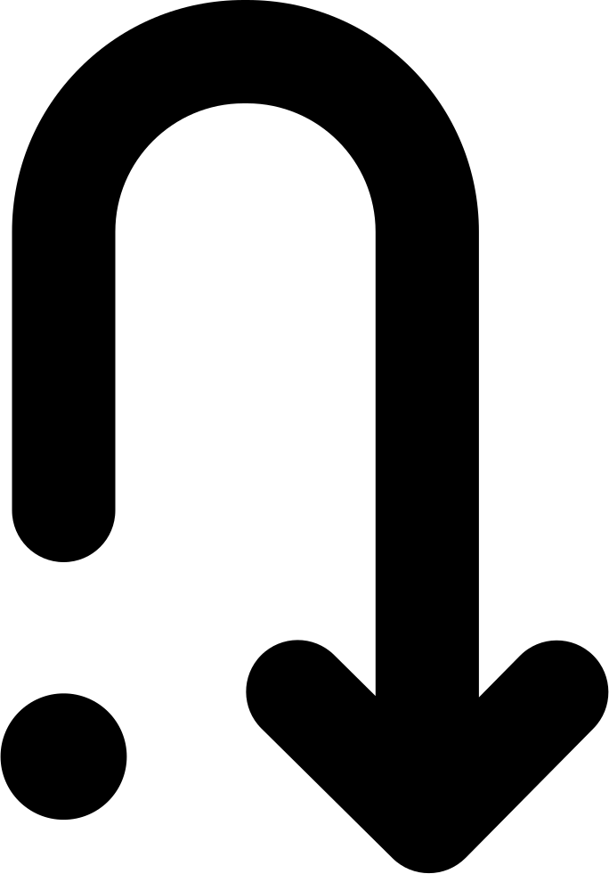 Returning Down Curved Arrow From One Point Comments - Portable Network Graphics (684x981), Png Download